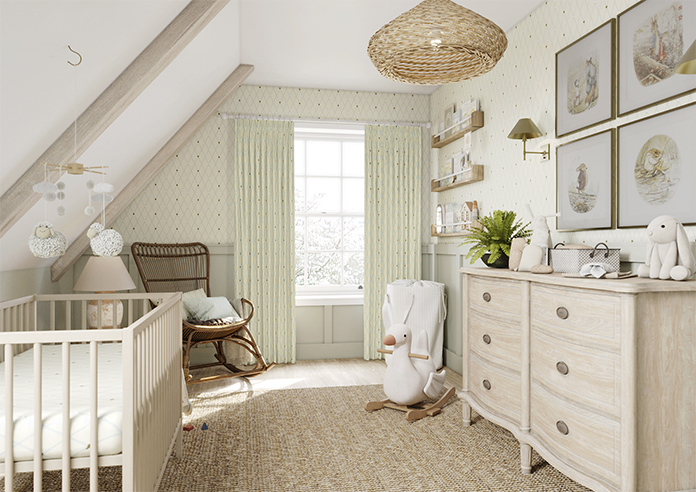 Puddle Down, Trellis Shell - Made to Measure Curtains - Image 7